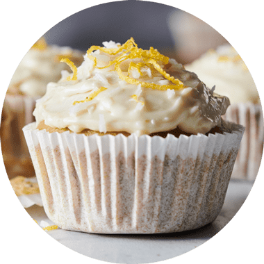 Als Topping auf fluffigen Muffins