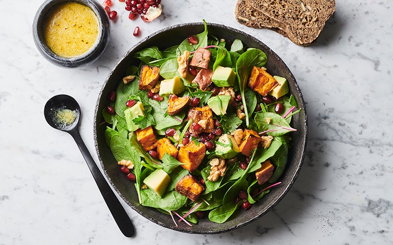 Salat mit Süßkartoffeln