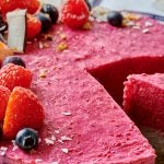 Fruchtige Himbeer Chia Pudding Torte