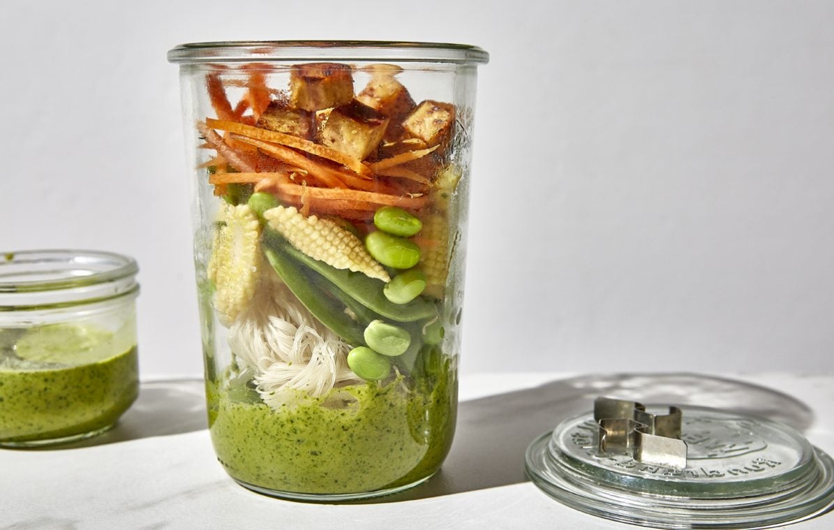 Coconut-Coriander Noodle Jars (Vegan)