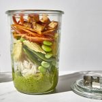 Kokos-Koriander-Nudeln im Glas (Vegan)