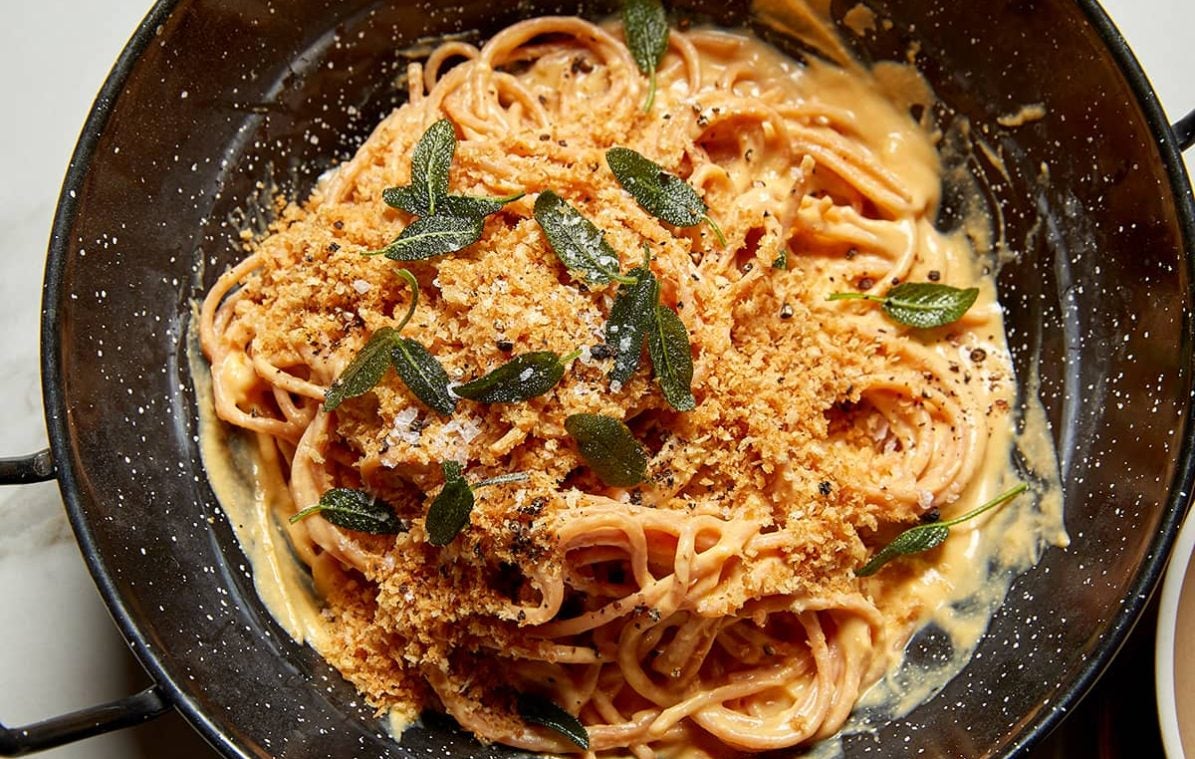 Creamy Vegan Pumpkin Pasta (High-Protein)