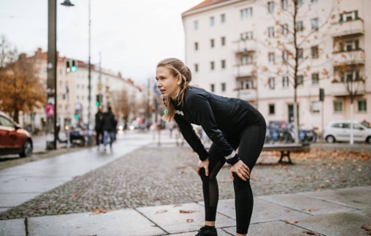 Woman after sport activity